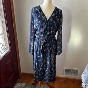 DR2 Navy Paisley Dress